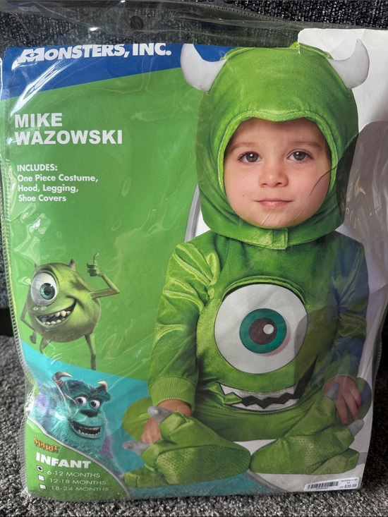 Disney Other - Disney Pixar Monster Inc MIKE WAZOWSKI Costume Infant Baby 6-12 months